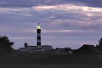 Kerouat (Ker Houad). Vue de nuit sur le phare du Créac`h.
