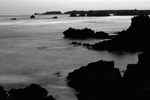 Pointe du Créac`h (Beg Créac`h), 2011. L`aube au NordEst en direction de Port Yuzin: Corn Héré, Ile de Keller et Ilot de Keller Vihan.