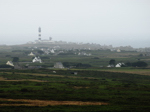 Pointe du Stiff (Beg Stif), 2011. Le Créac`h dans la brume, maisons de Niou Huella, Kerveur, Kerouat, et falaise NordOuest.